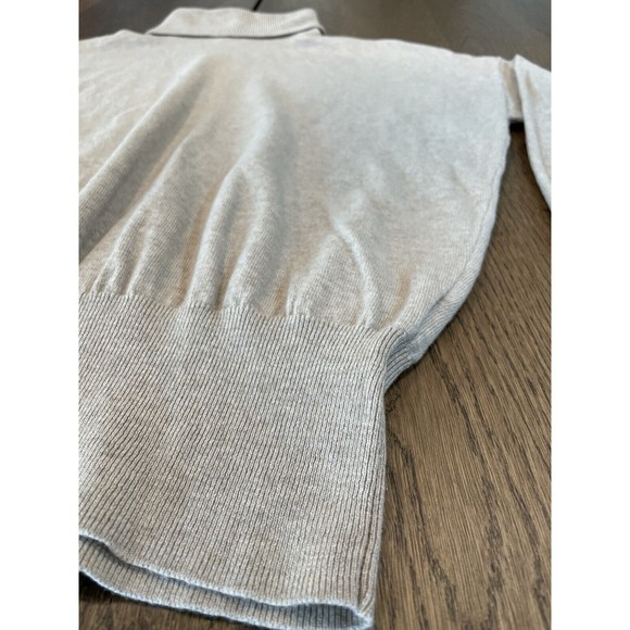 Madewell Brookhaven Wool Blend Turtleneck Sweater Women’s S Beige Dolman Sleeve - Picture 3 of 13